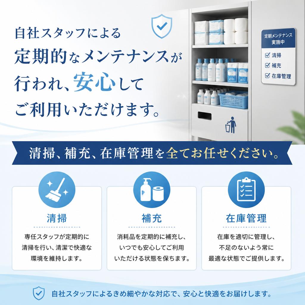 メンテナンスサービスの充実